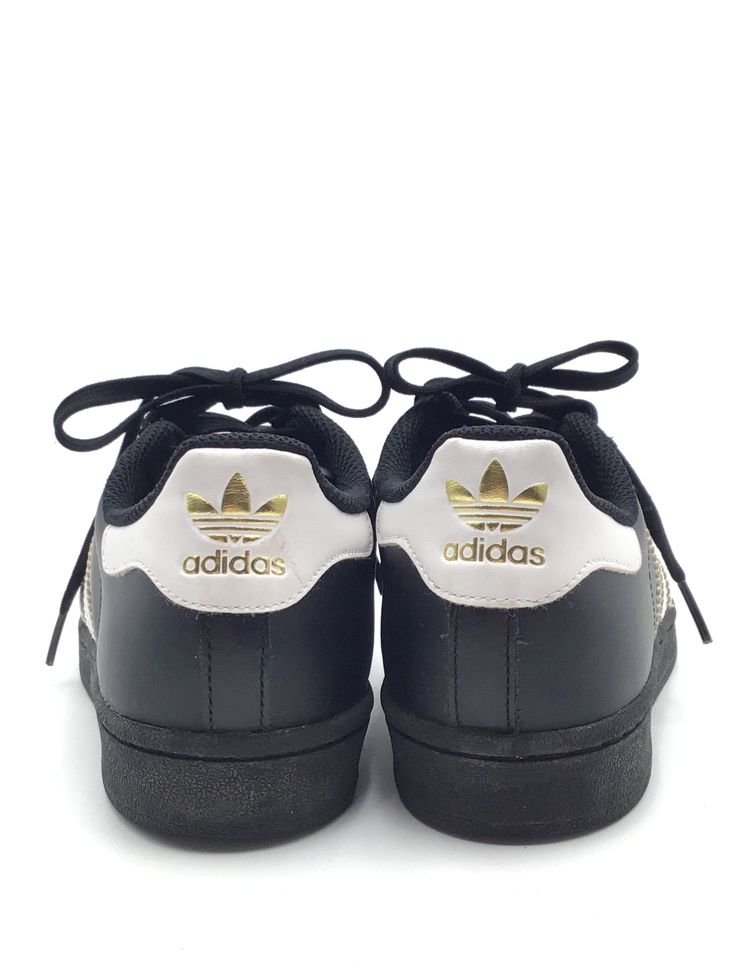 Black & Gold Shoes Sneakers Adidas, Size 5.5