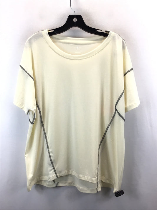 Yellow Top Short Sleeve Basic Lou And Grey, Size L