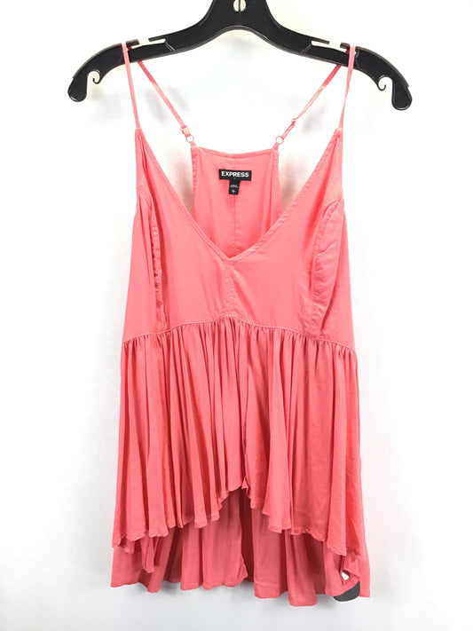 Pink Top Sleeveless Basic Express, Size L