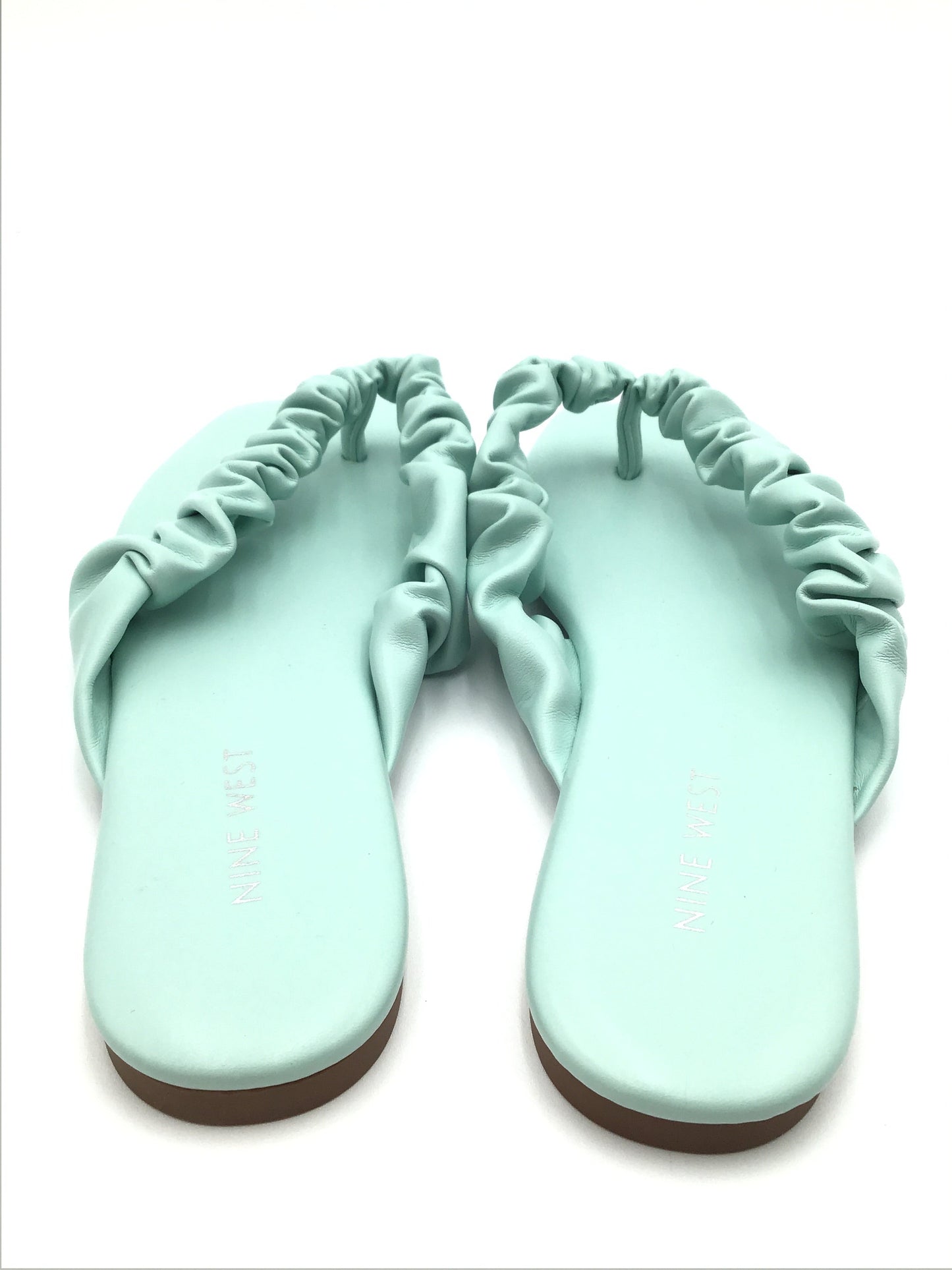 Blue Sandals Flats Nine West, Size 8.5