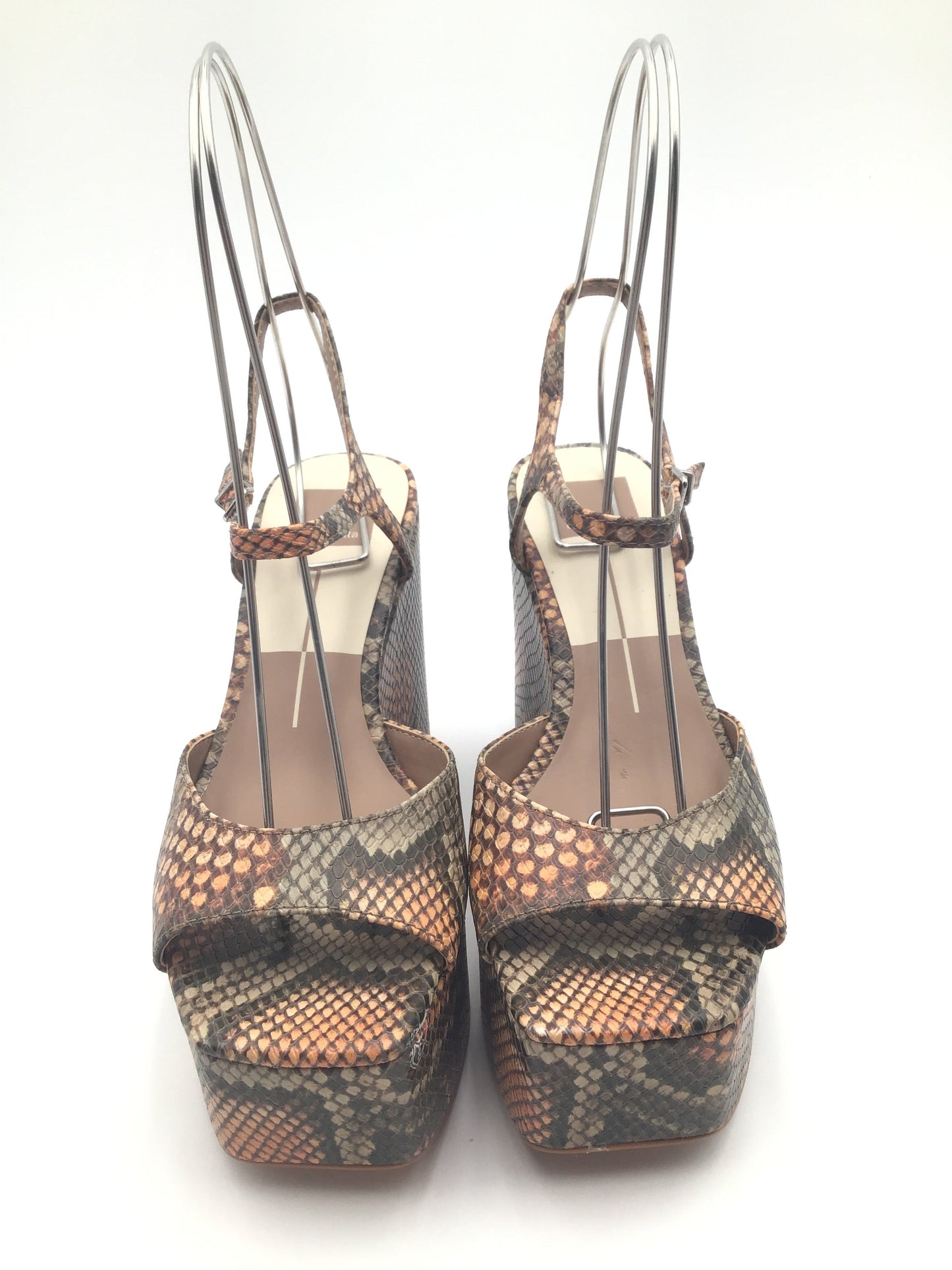 Snakeskin Print Sandals Heels Wedge Dolce Vita, Size 7