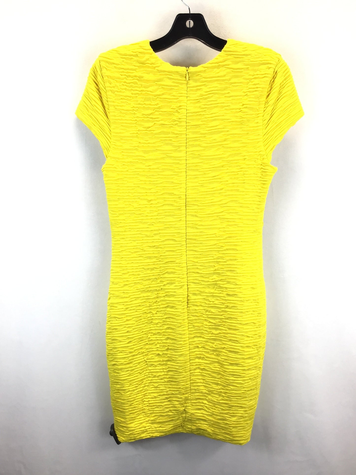 Yellow Dress Casual Midi Clothes Mentor, Size L