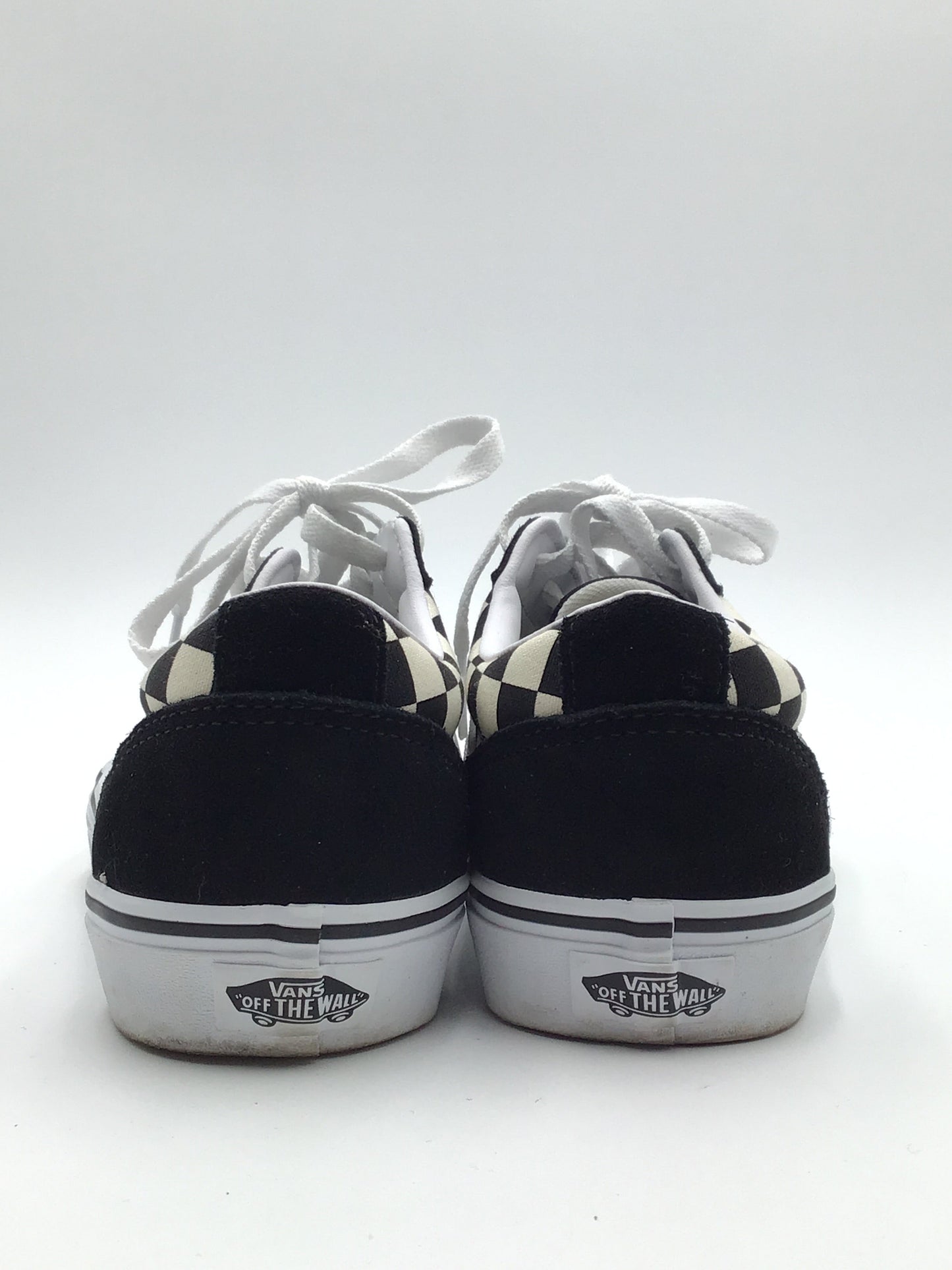 Black & White Shoes Sneakers Vans, Size 8