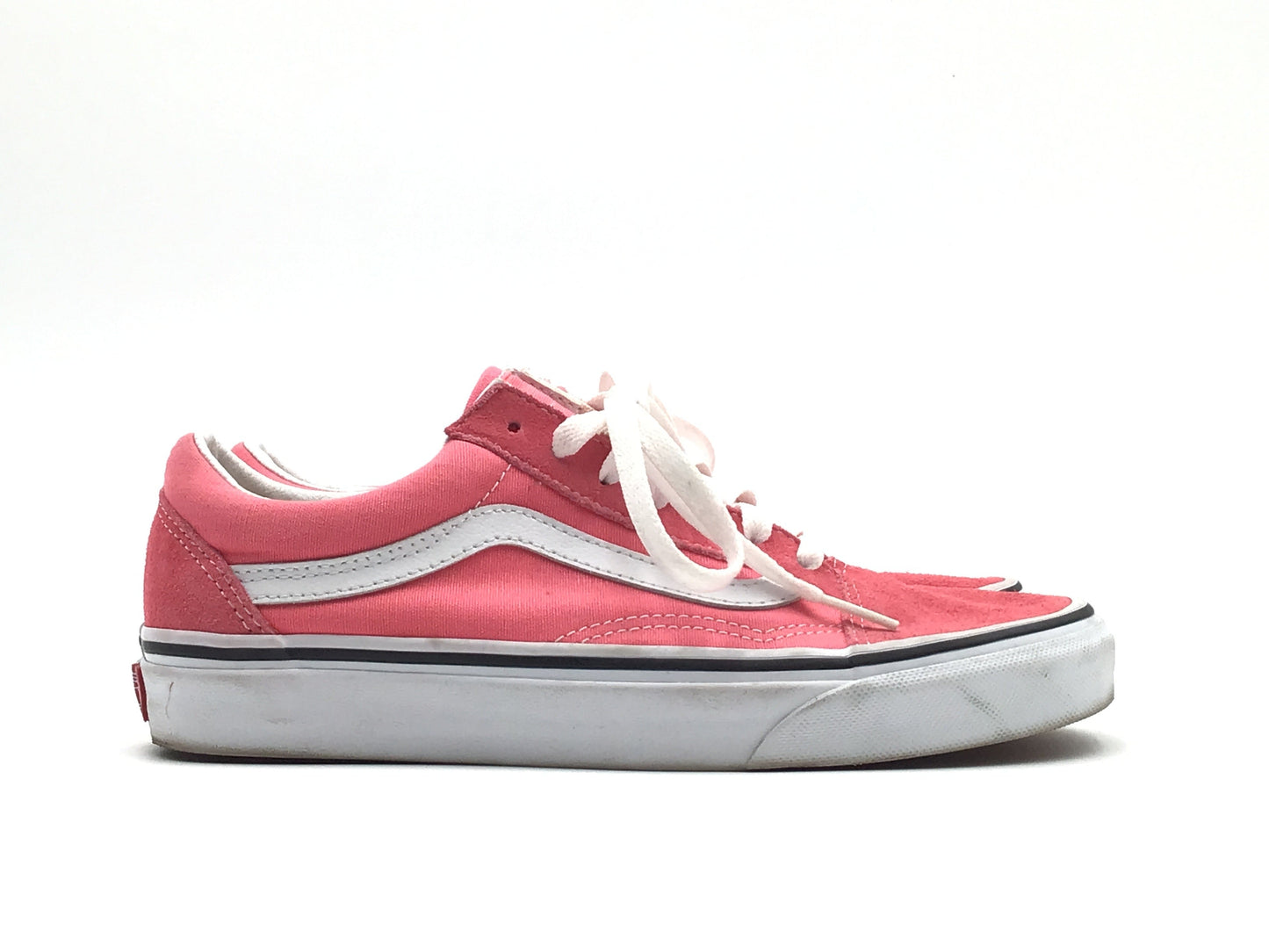 Pink & White Shoes Sneakers Vans, Size 7