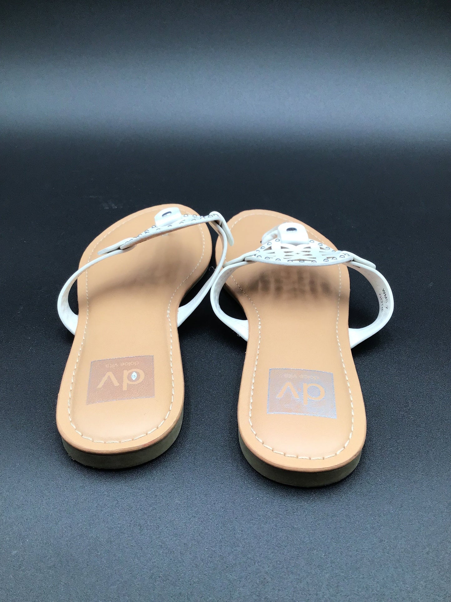 White Sandals Flats Dolce Vita, Size 7