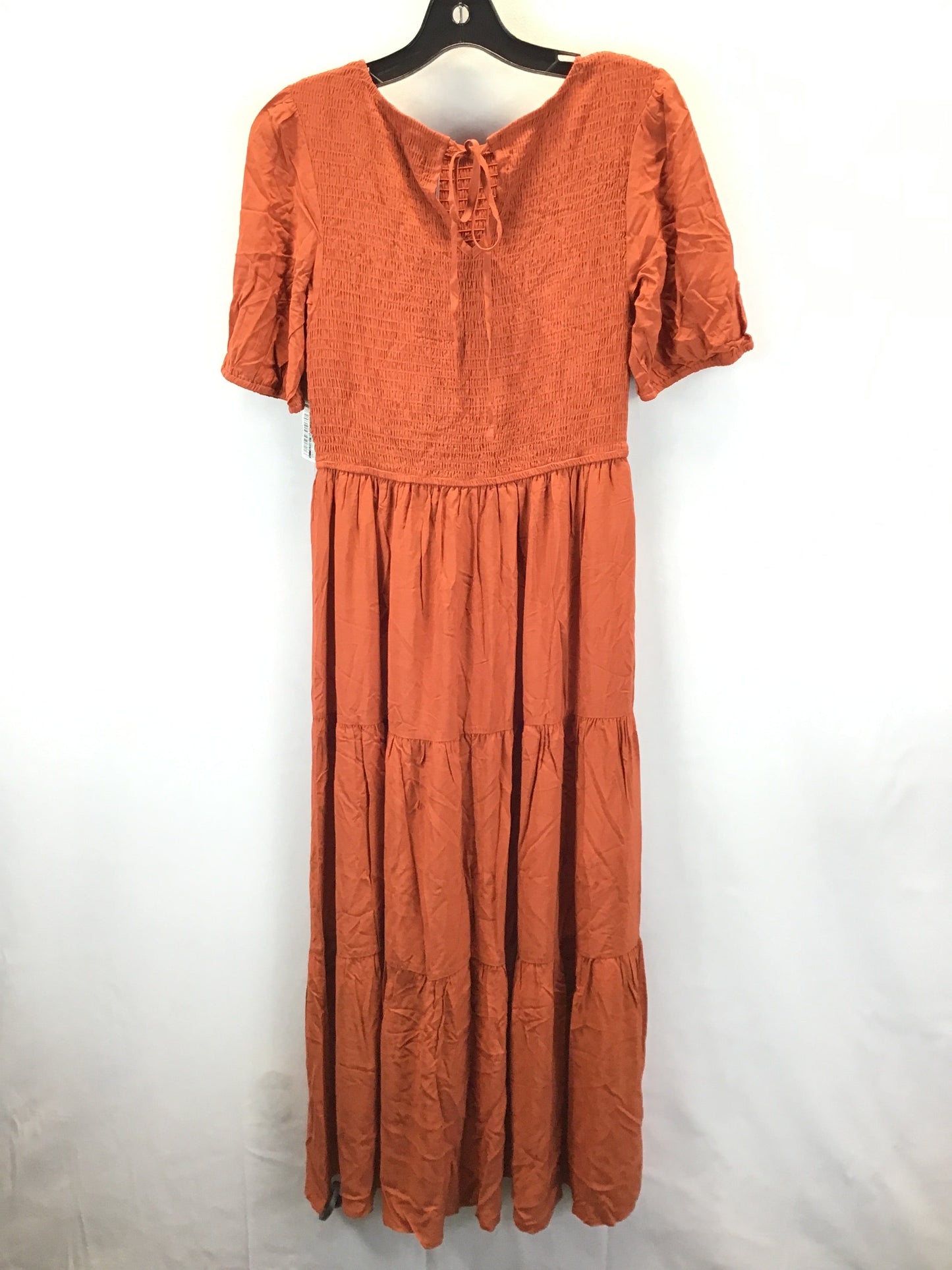 Brown Dress Casual Midi Clothes Mentor, Size M
