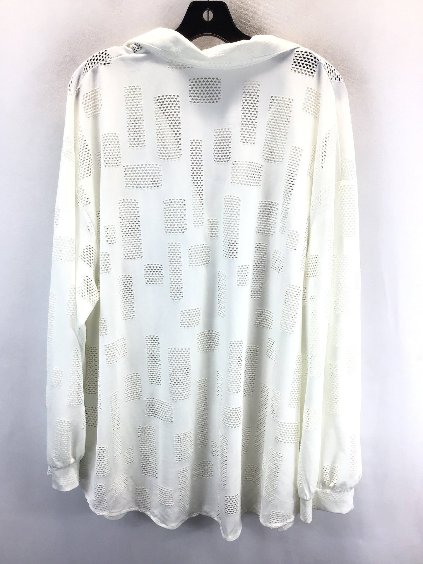 Top Long Sleeve By Shein In White, Size: 3x