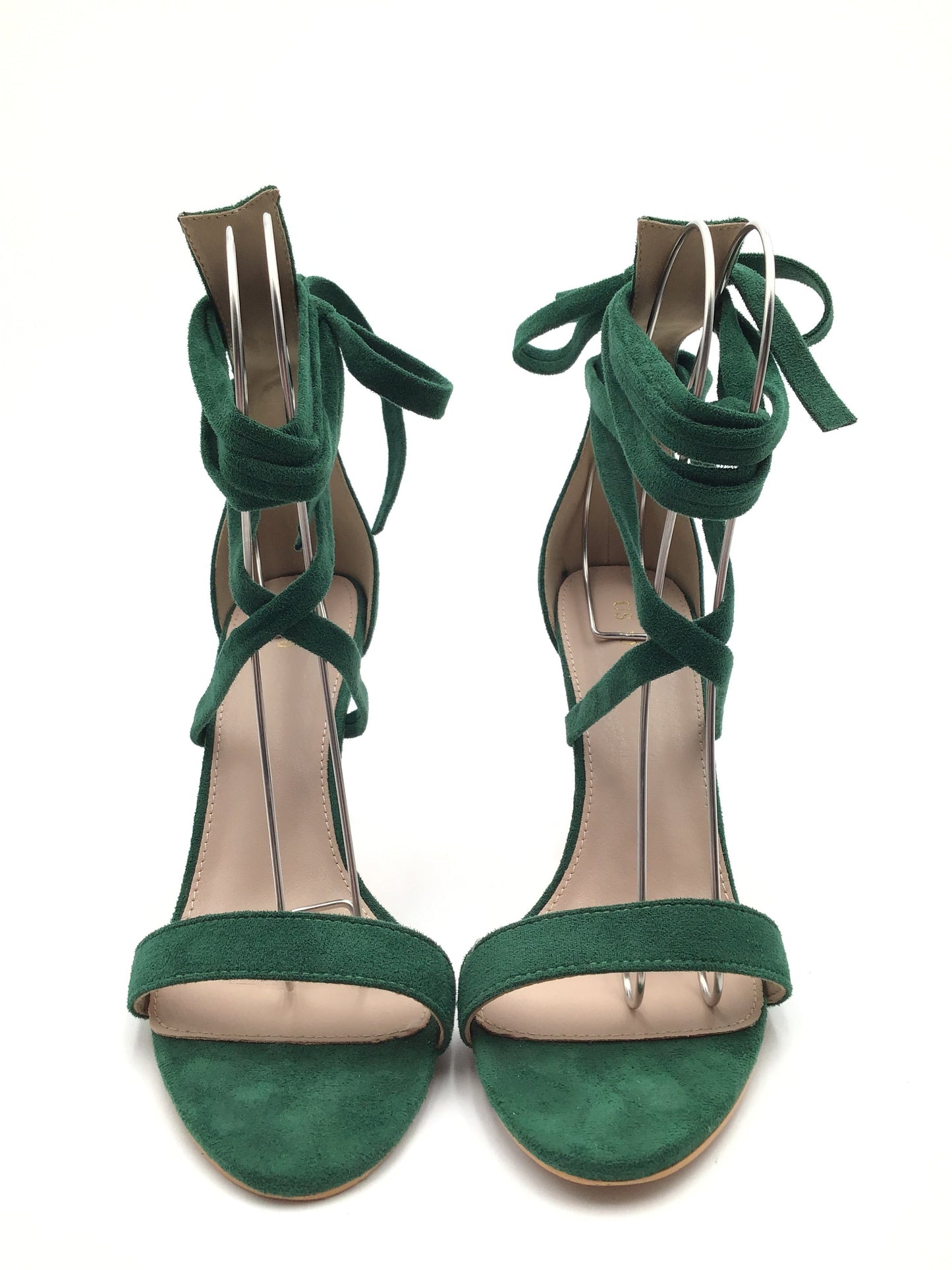 Green Sandals Heels Stiletto Clothes Mentor, Size 10