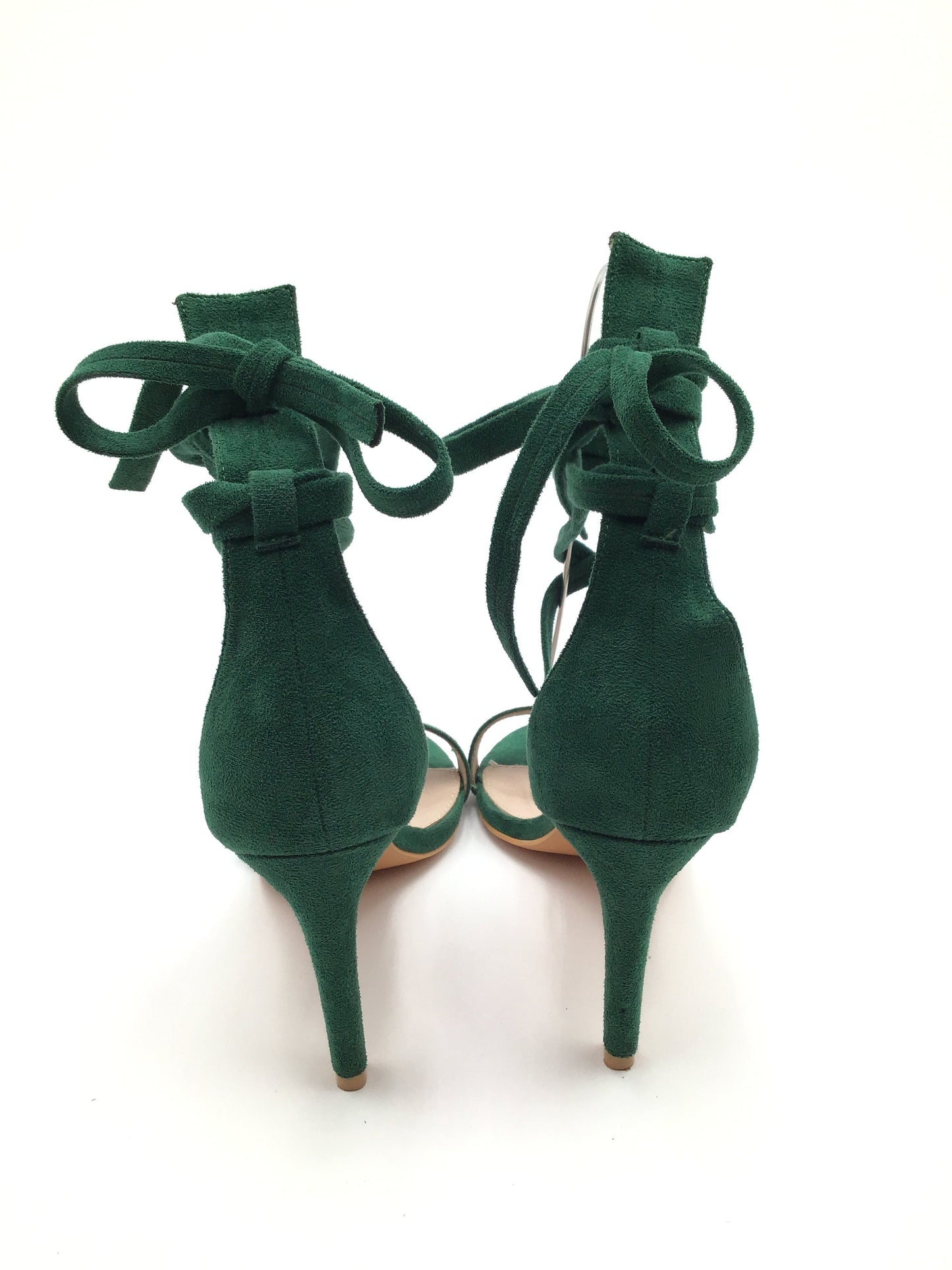 Green Sandals Heels Stiletto Clothes Mentor, Size 10