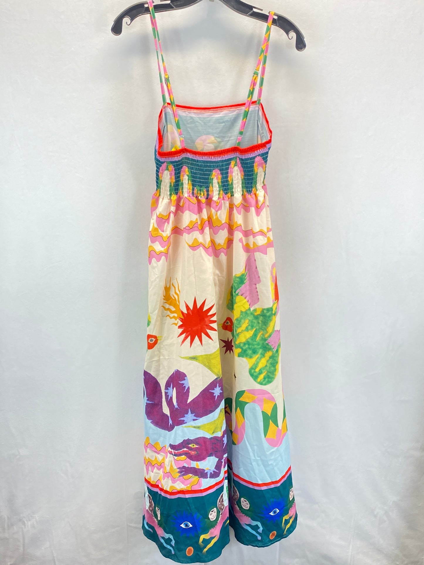 Multi-colored Dress Casual Midi Clothes Mentor, Size Xl