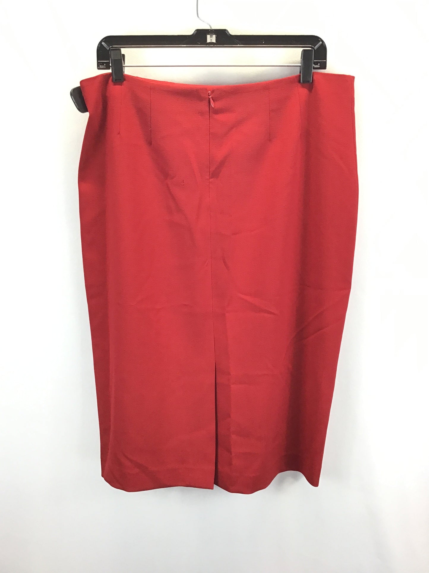 Red Skirt Midi Kasper, Size 12