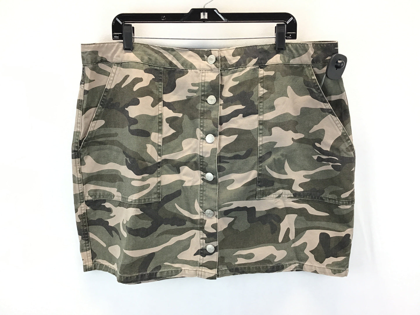 Camouflage Print Skirt Midi Forever 21, Size 2x