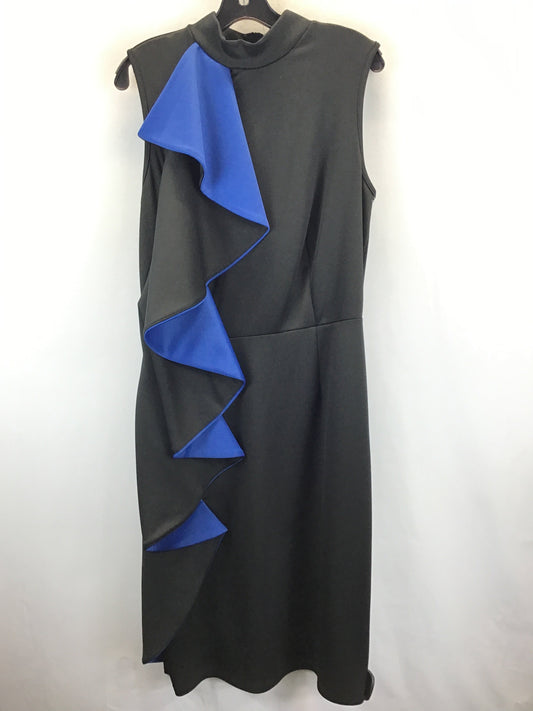 Black & Blue Dress Work Ashley Stewart, Size Xl