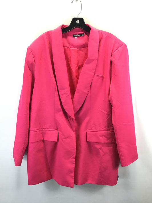 Blazer By Boohoo Boutique In Pink, Size: Xl