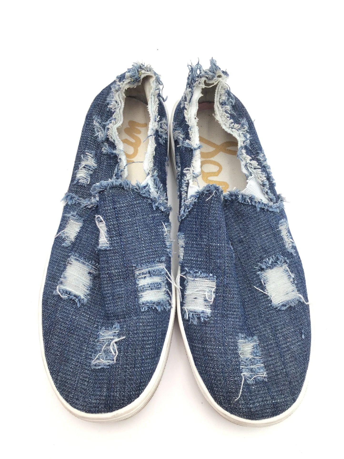 Blue Denim Shoes Sneakers Sam Edelman, Size 7