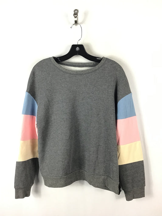 Sweatshirt Crewneck By Clothes Mentor In Grey, Size: L