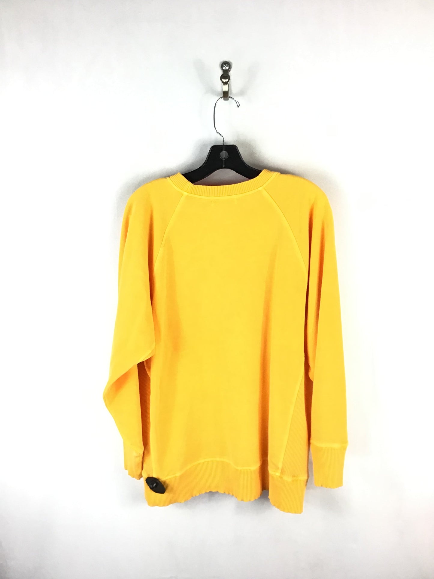 Sweatshirt Crewneck By Zenana Outfitters In Yellow, Size: L