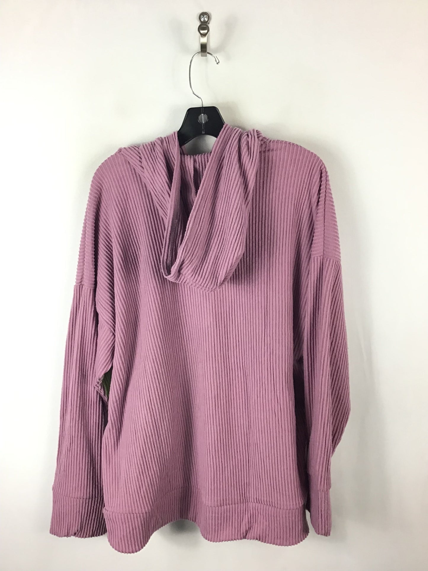 Sweatshirt Hoodie By Jones New York In Purple, Size: 2x