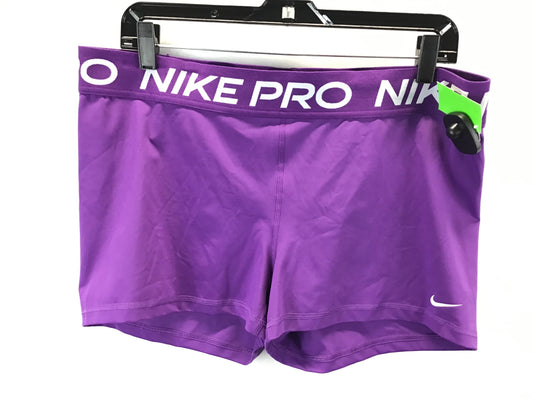 Athletic Shorts By Nike Apparel In Purple, Size: 2x