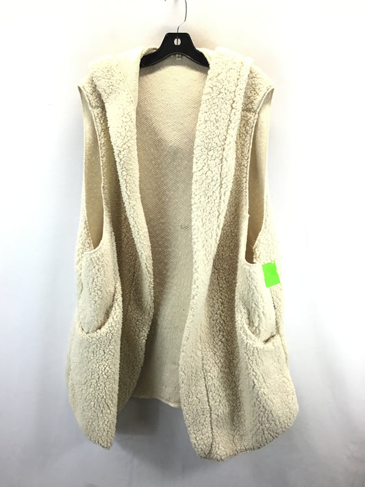 Vest Faux Fur & Sherpa By Love J In Beige, Size: 3x