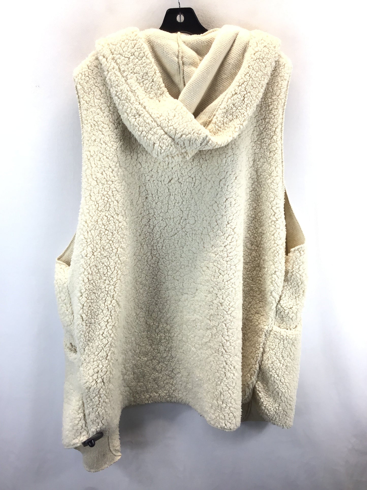 Vest Faux Fur & Sherpa By Love J In Beige, Size: 3x