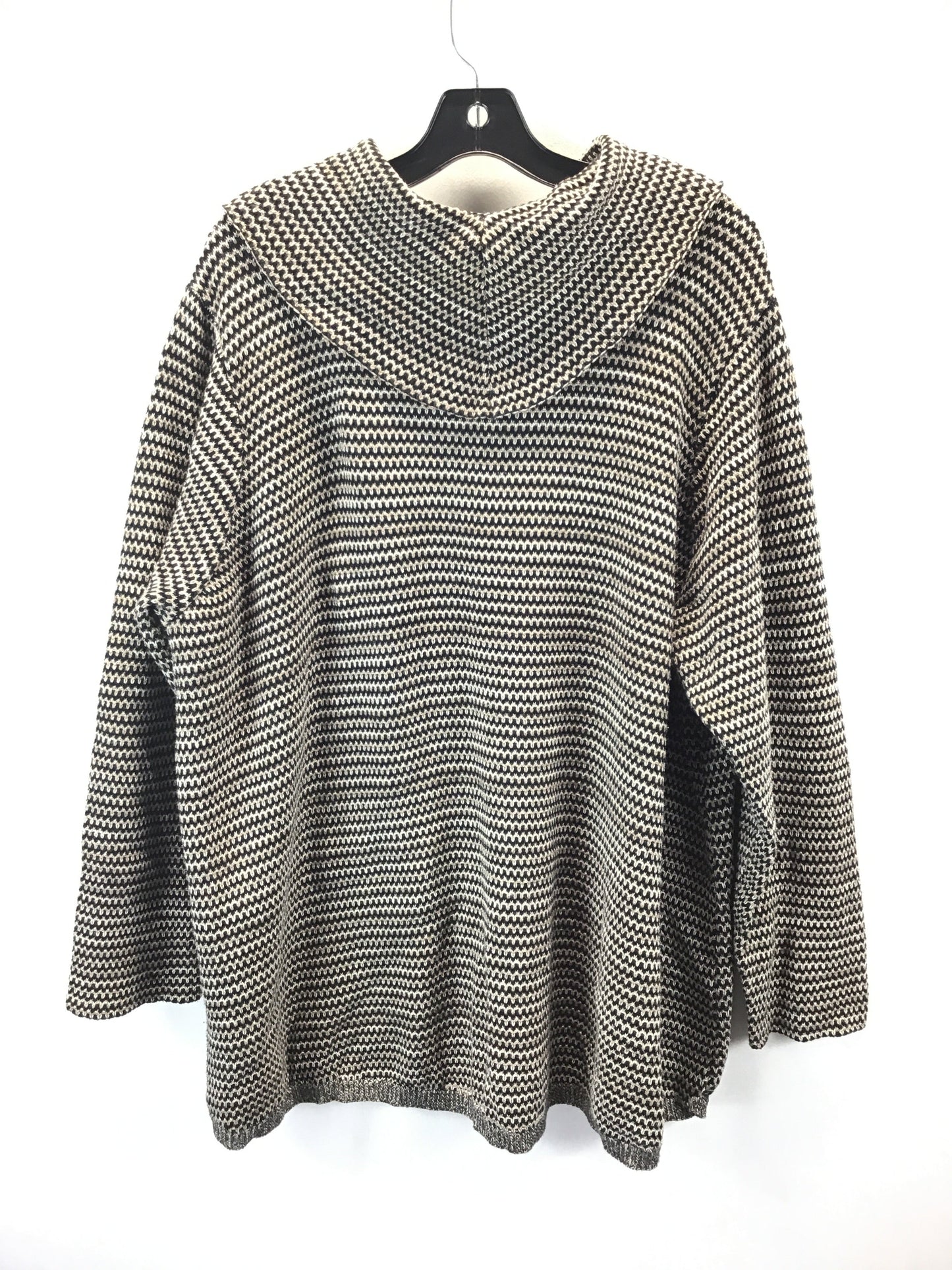 Sweater By Avenue In Black & Cream, Size: 3x