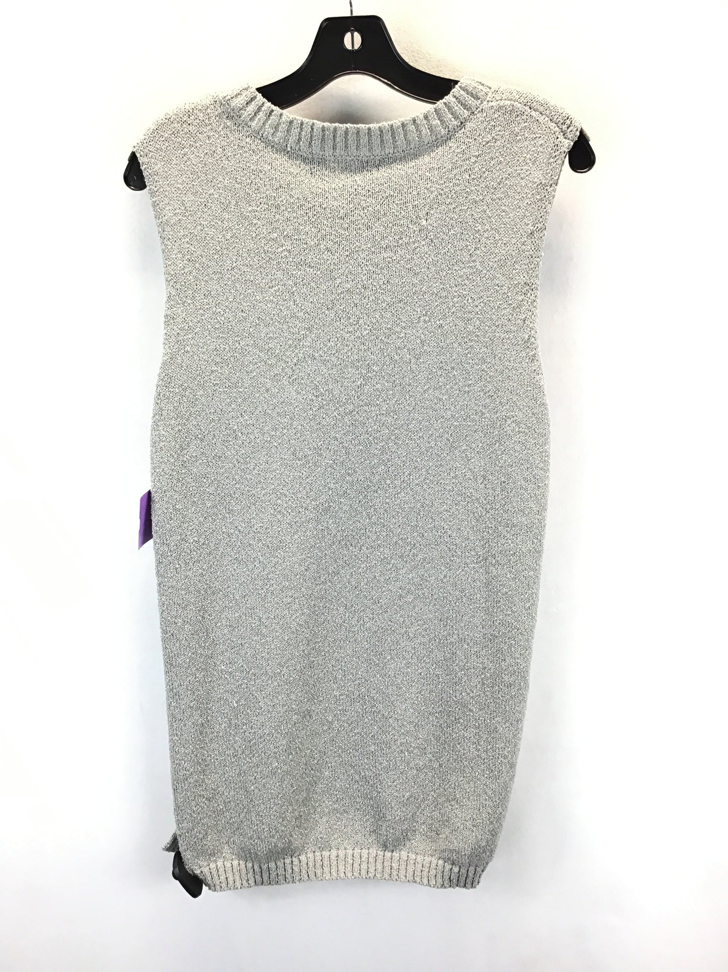 Vest Sweater By Clothes Mentor In Grey, Size: M