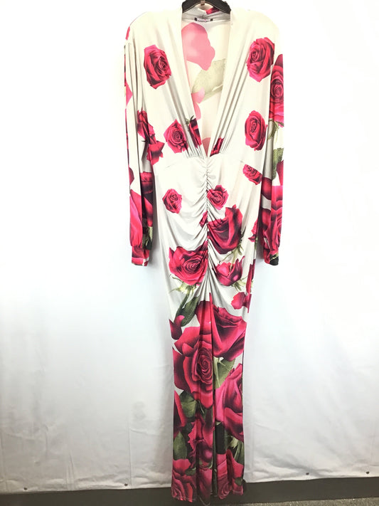 Floral Print Dress Casual Maxi Fashion Nova, Size 3x