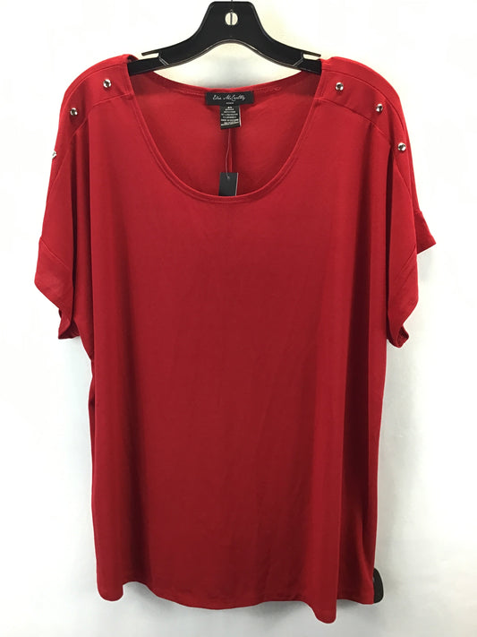 Top Short Sleeve By Clothes Mentor In Red, Size: 2x