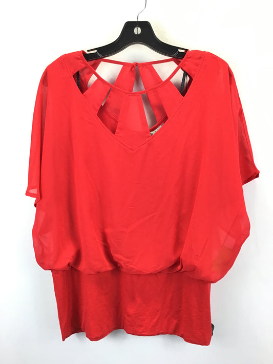 Red Top Short Sleeve Joseph A., Size Xl