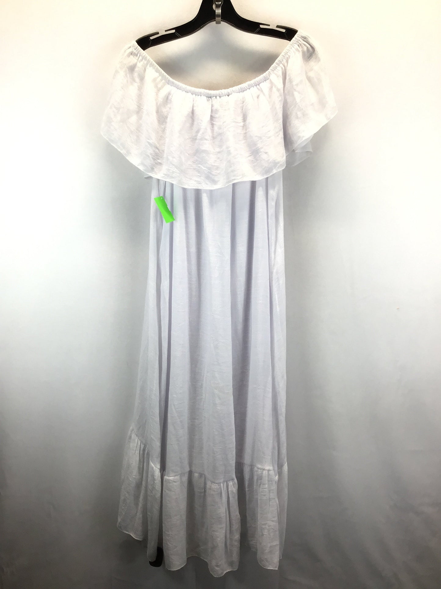 White Dress Casual Midi Mlle Gabrielle, Size 2x