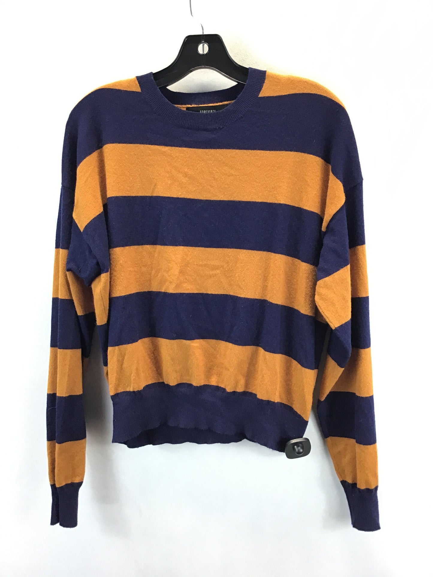 Sweater By Forever 21 In Blue & Orange, Size: L