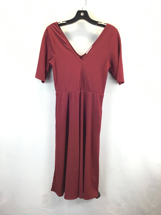 Dress Casual Midi By Socialite In Red, Size: S