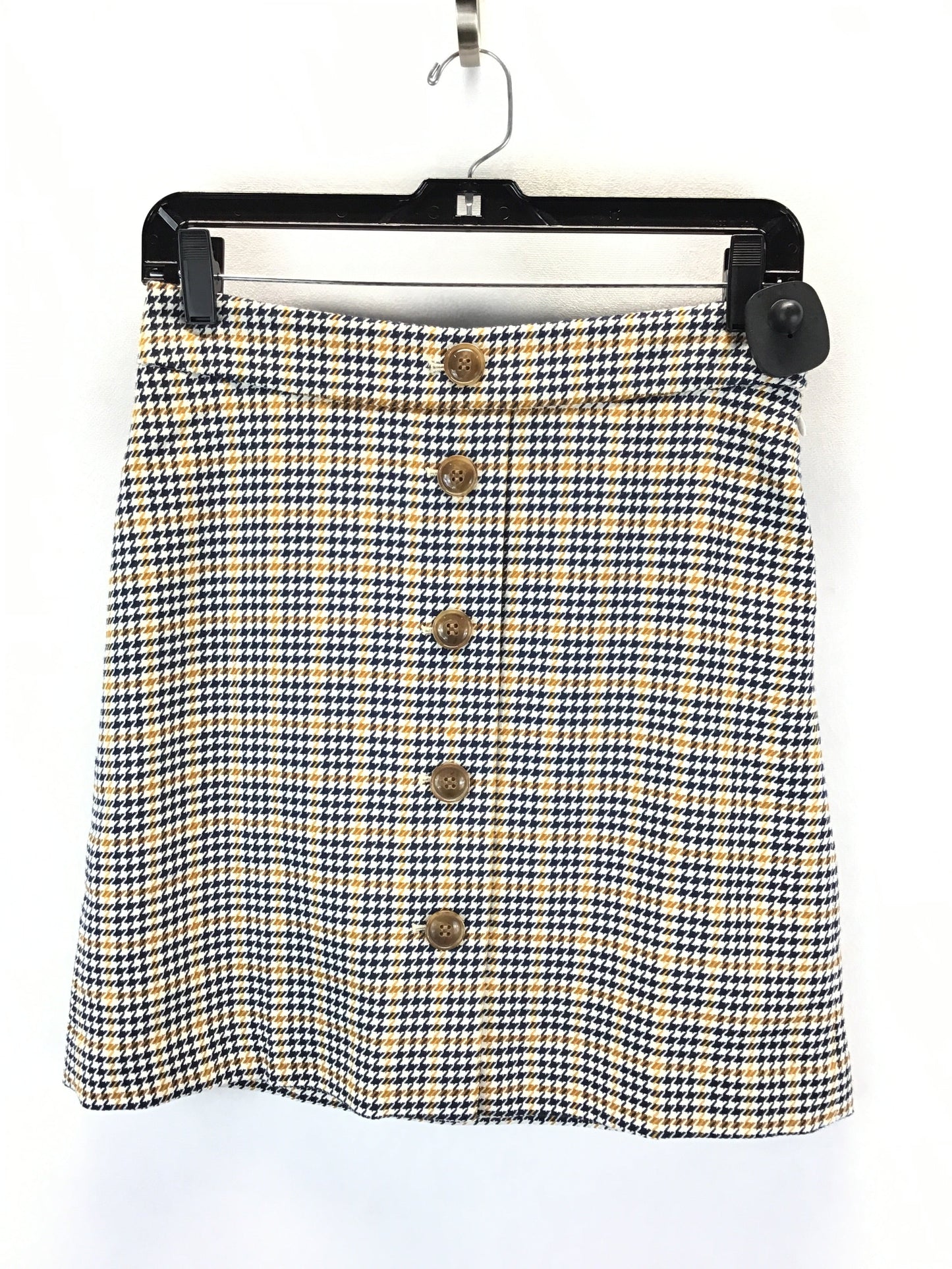 Skirt Mini & Short By Ann Taylor In Checkered Pattern, Size: 0