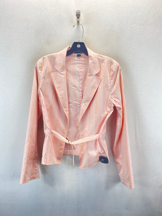 Blazer By Express In Pink & White, Size: 8