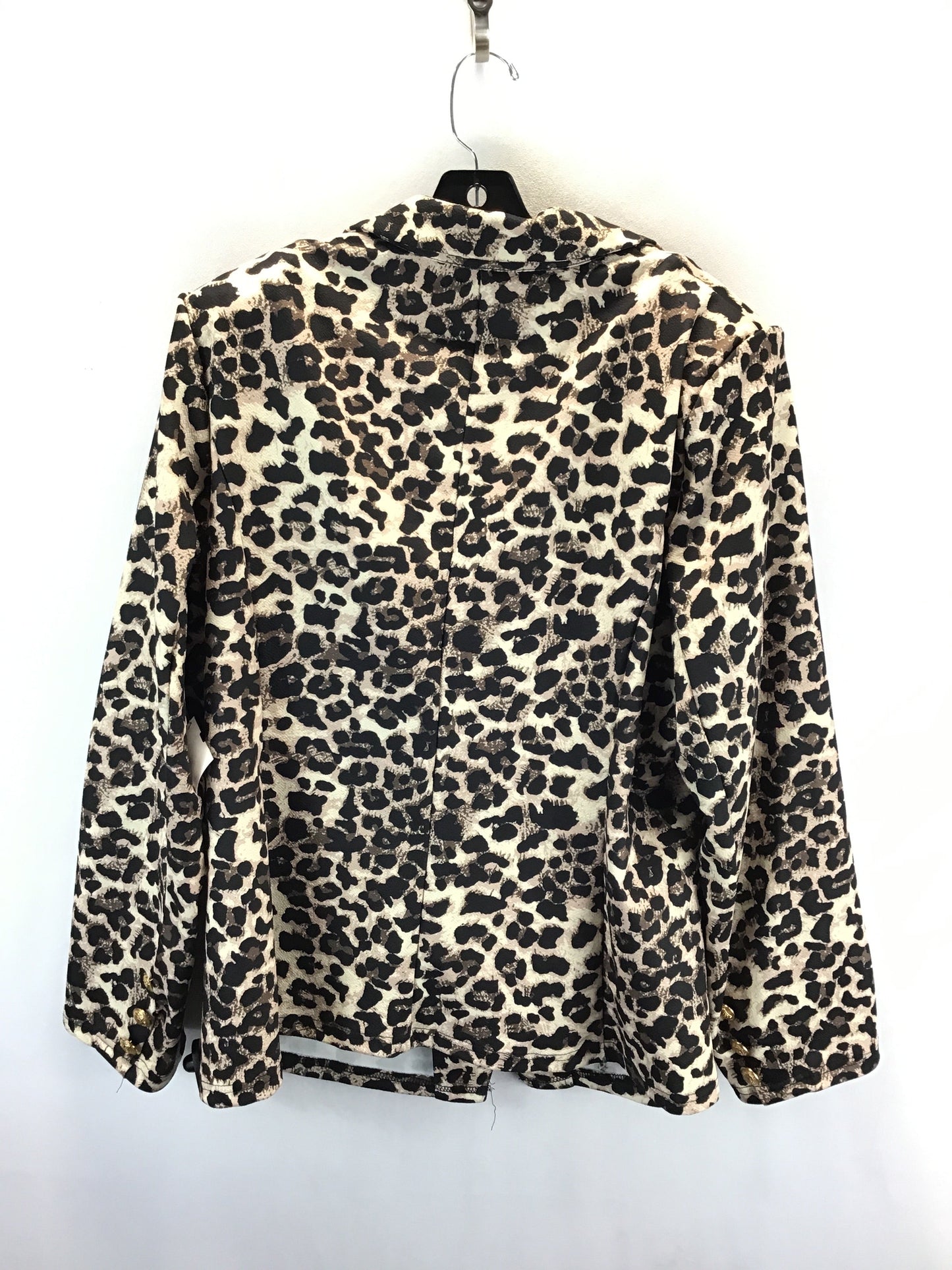 Blazer By Clothes Mentor In Animal Print, Size: 3x