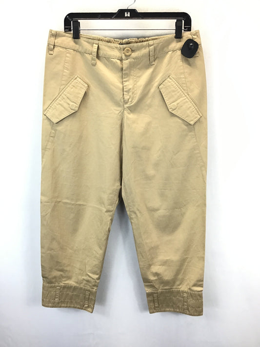 Pants Cropped By Armani Exchange In Tan, Size: 12