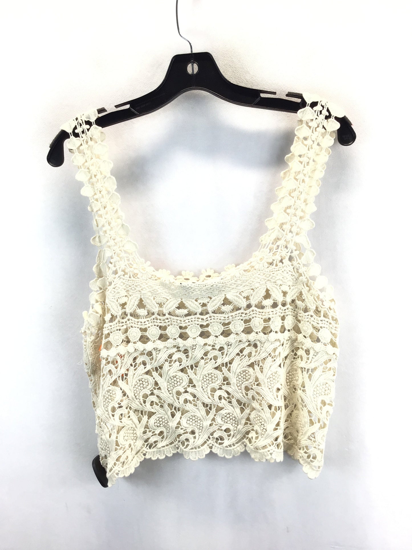 Tank Top By Clothes Mentor In Cream, Size: S