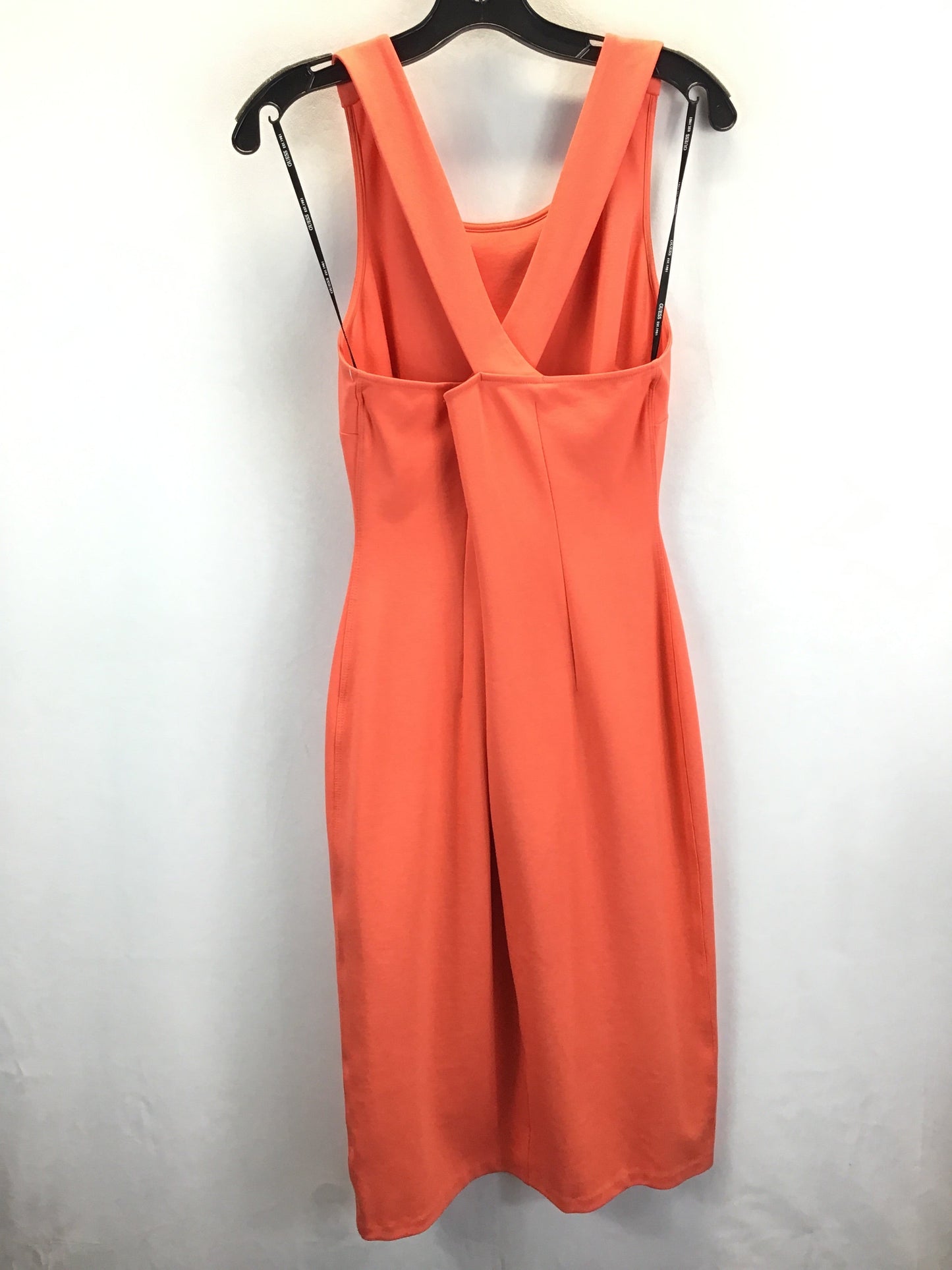 Orange Dress Casual Midi Guess, Size L