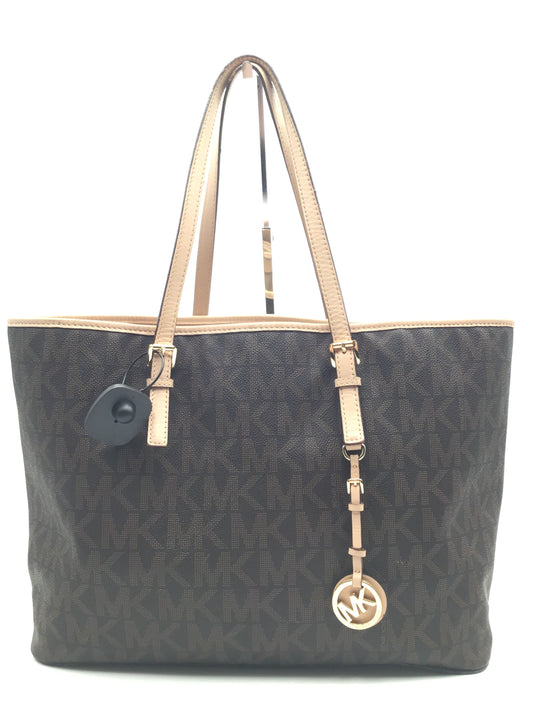 Brown Tote Designer Michael By Michael Kors, Size Large