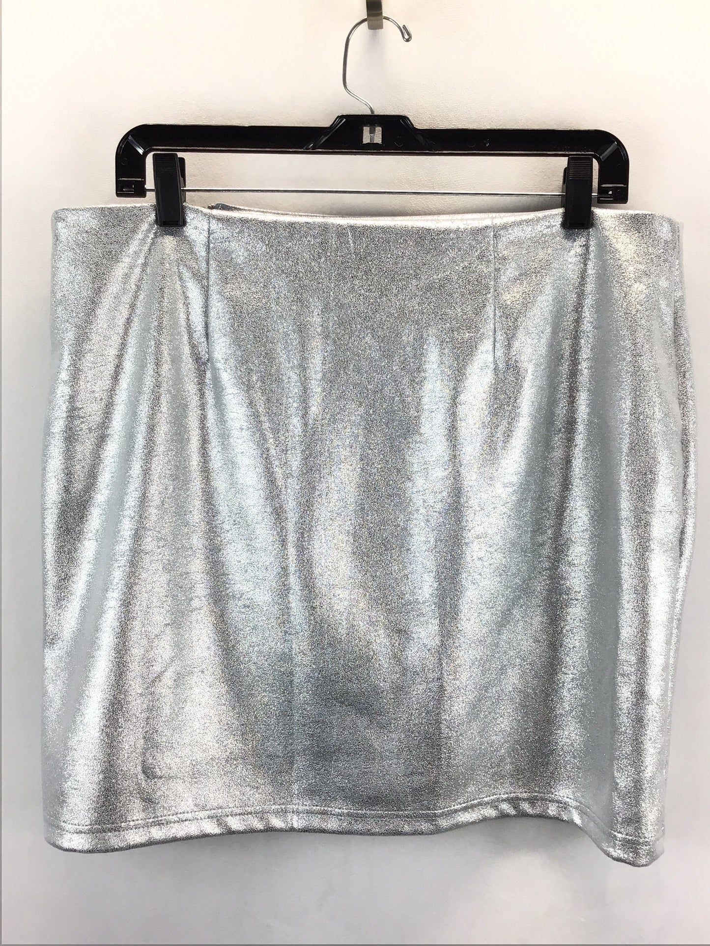Silver Skirt Mini & Short Forever 21, Size Xl