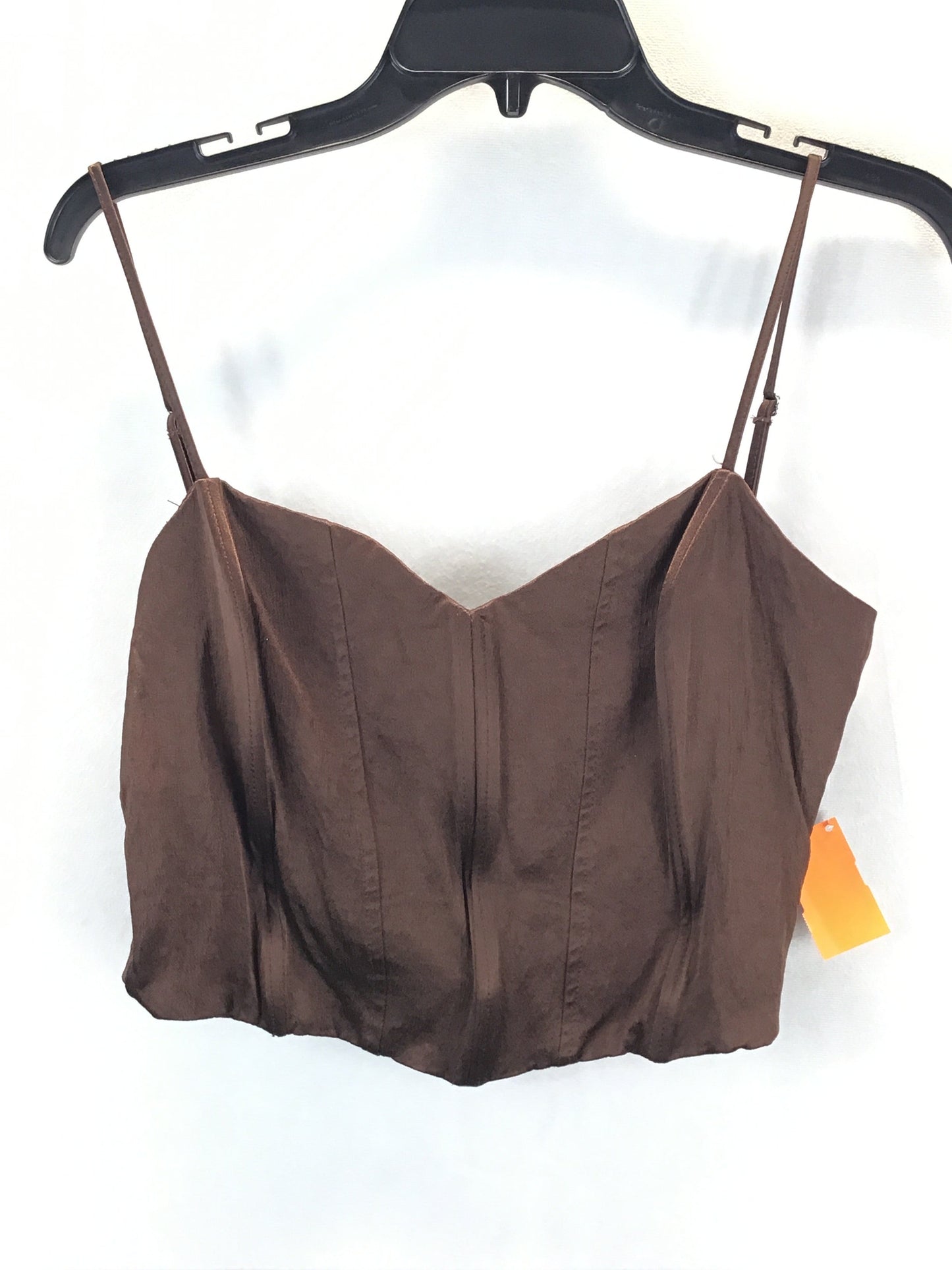 Top Sleeveless By Zara In Brown, Size: Xl