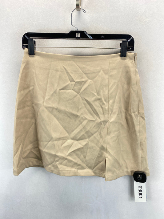 Tan Skirt Mini & Short Clothes Mentor, Size M