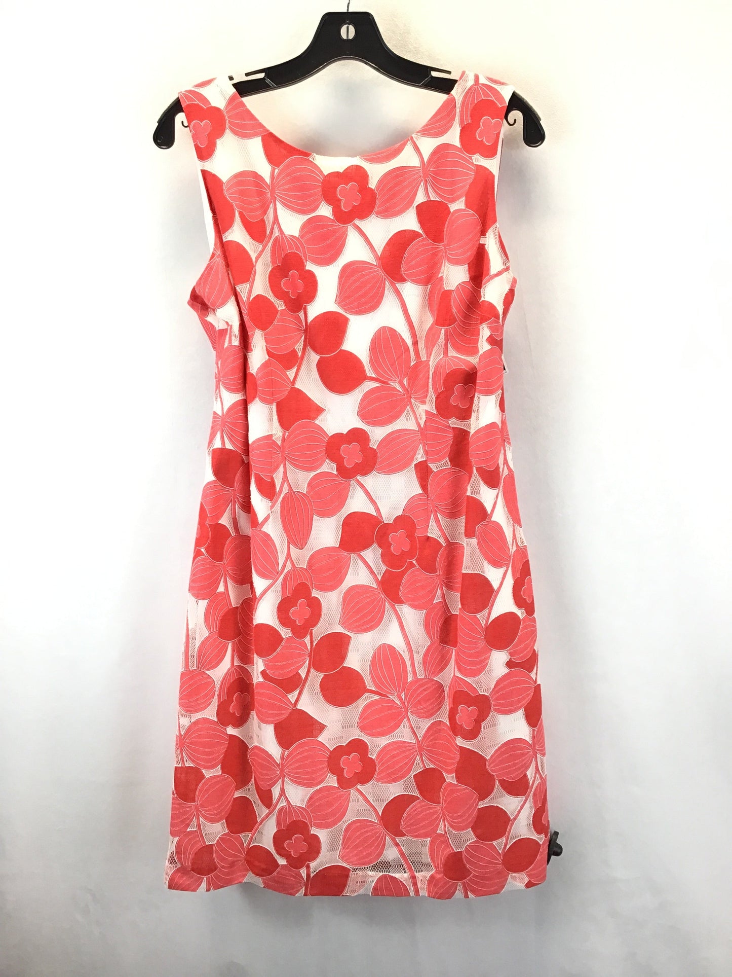 Red Dress Casual Midi Talbots, Size 14petite