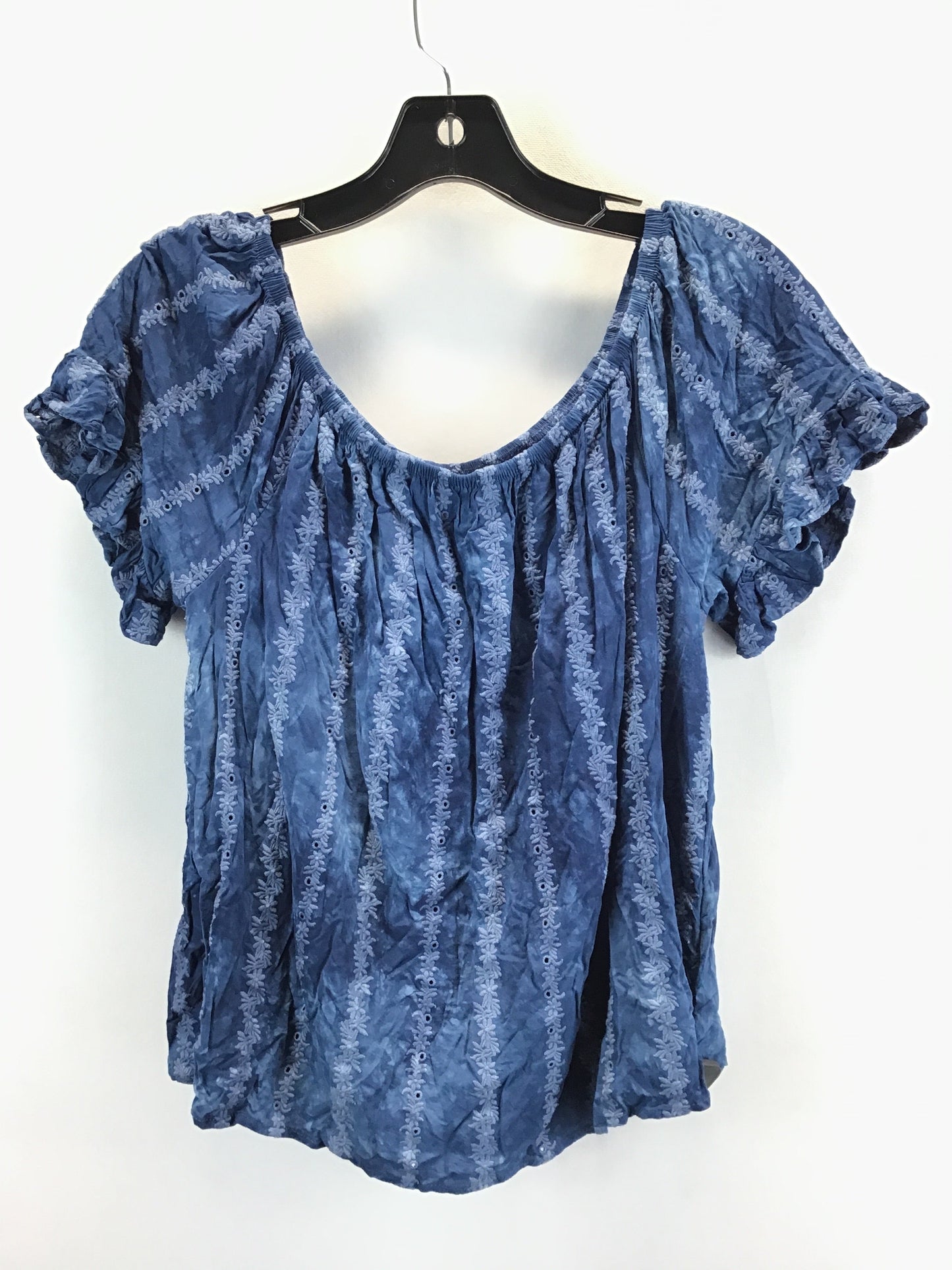 Blue Top Short Sleeve Knox Rose, Size M