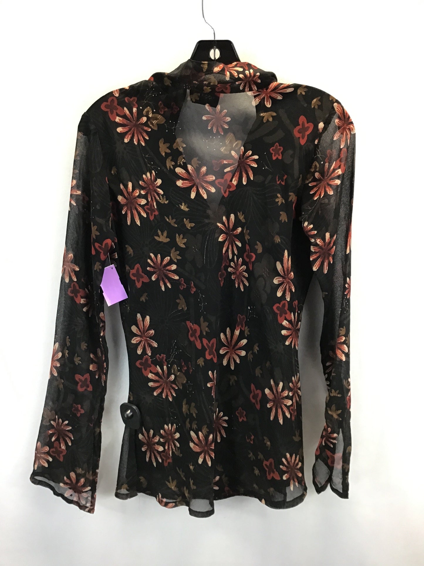 Top Long Sleeve By Passport In Floral Print, Size: M