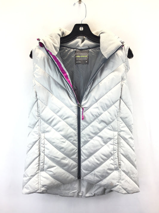 Vest Puffer & Quilted By Tek Gear In Grey, Size: M