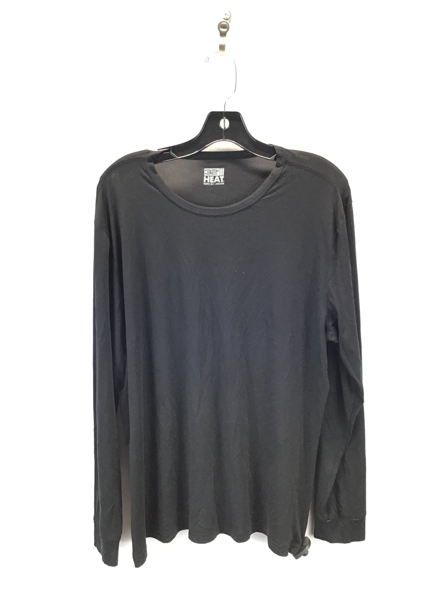 Athletic Top Long Sleeve Crewneck By 32 Degrees In Black, Size: Xl