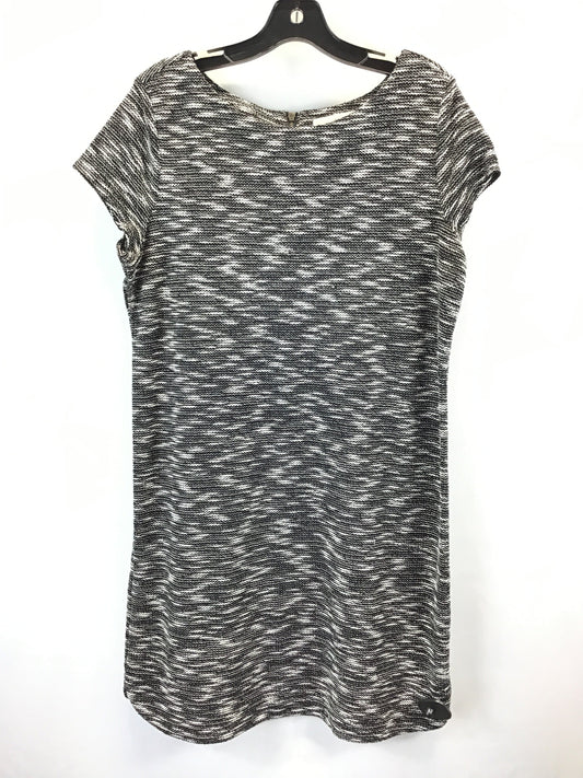 Dress Casual Midi By Loft In Black & White, Size: L