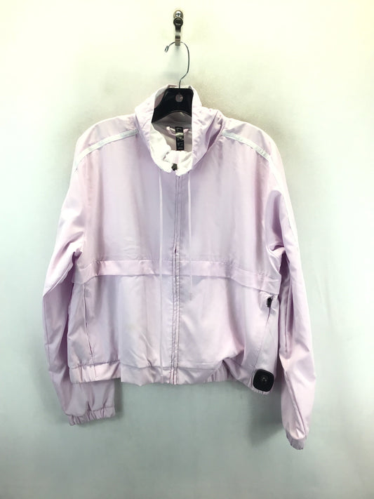 Athletic Jacket By Adidas In Pink, Size: L